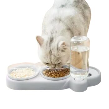 Tazones Gatos 3 en 1 | Seco, Húmedo y Agua | Envío Gratis