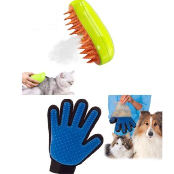 Combo Aseo 2 en 1 | Cepillo a Vapor + Guante Masajeador 🐾